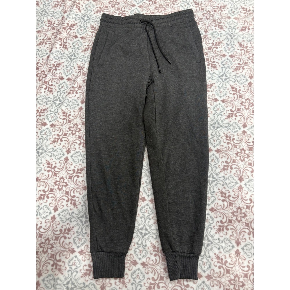 Athletex Mens Performance Fleece Joggers Charcoal Gray Drawstring Sweatpants M
